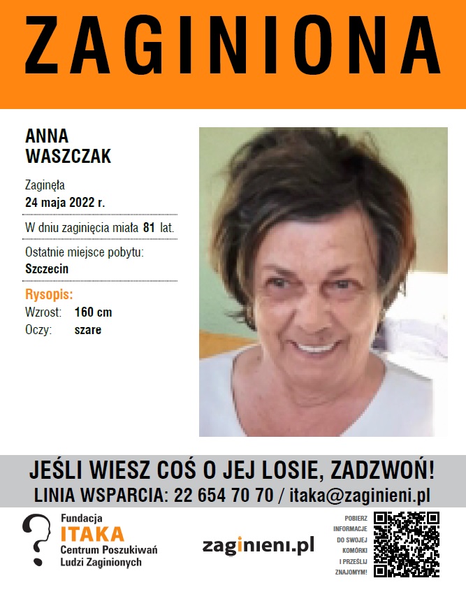 wizerunek osoby zaginionej 