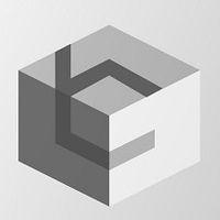 przestrzenna bryła czarego sześcianu 