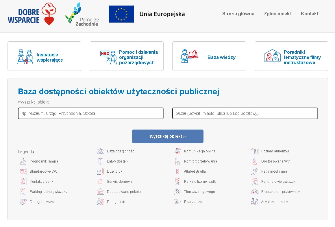 widok strony dobrewsparcie.wzp.pl 