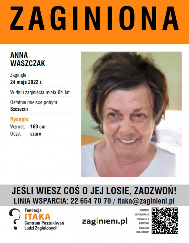 wizerunek osoby zaginionej 