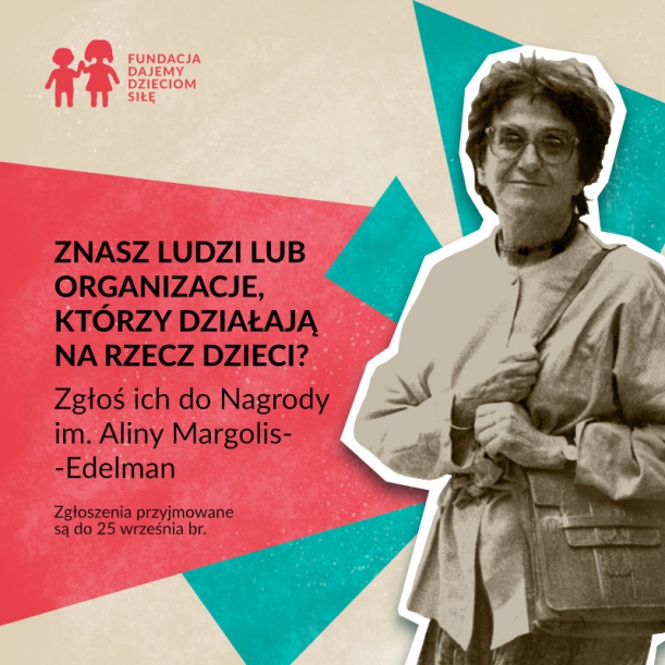Zgłoś kandydaturę do XII nagrody im. Aliny Margolis-Edelman