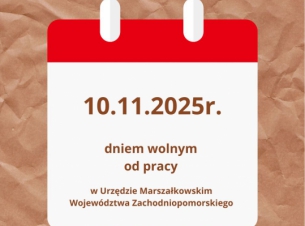 10.11.2025 r. dniem wolnym w UMWZP