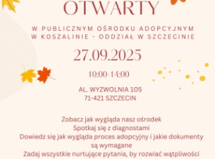 Dzień otwarty w POA, 27.09.2025 r. w godz. 10-14. Aleja Wyzwolenia 105. Szczecin