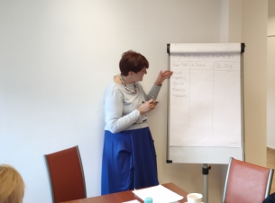 Prowadząca spotkanie wzmacniające po TAR Pani Małgorzata Modrzejewska