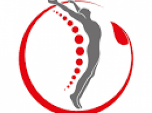 graficzna postać człowieka w pozycji stojącej z wyprostowanymi do góry rękoma, otoczona czerownym kręgiem